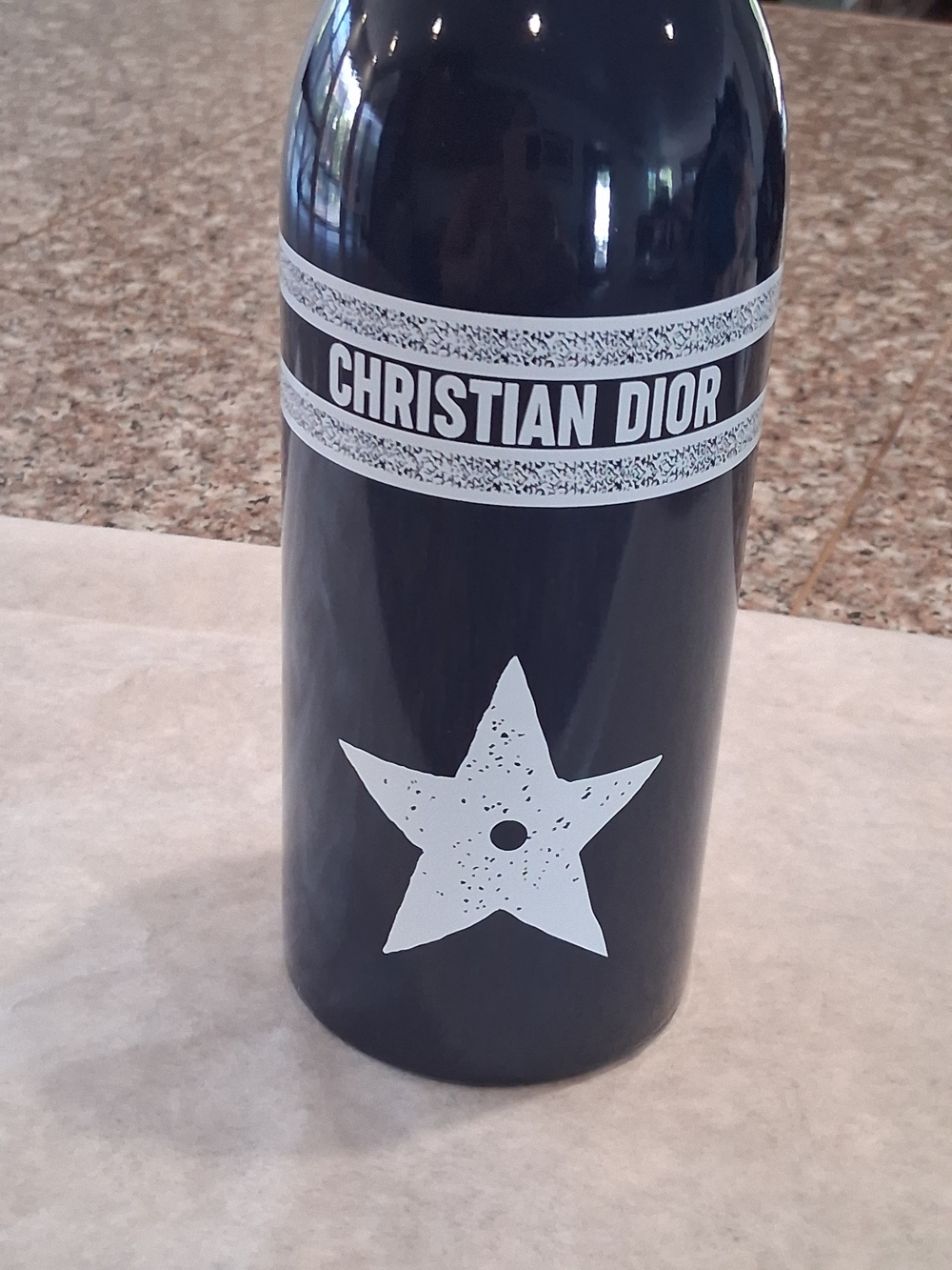 Dior VIP/GWP NAVY BLVD Decorative Bottle Accent with White Star.